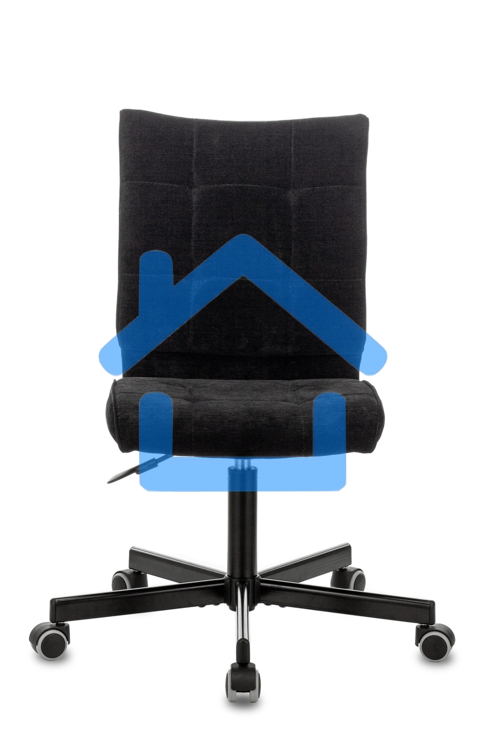 Кресло компьютерное Бюрократ CH-330M/LT-20 без подлокотников, черный, крестовина металл