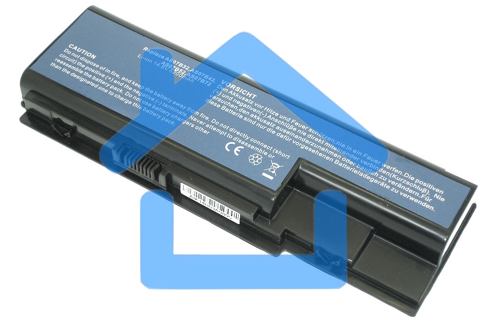 Аккумуляторная батарея для ноутбука Acer Aspire 5520, 5920, 6920G, 7520 14.8V 5200mAh OEM черный