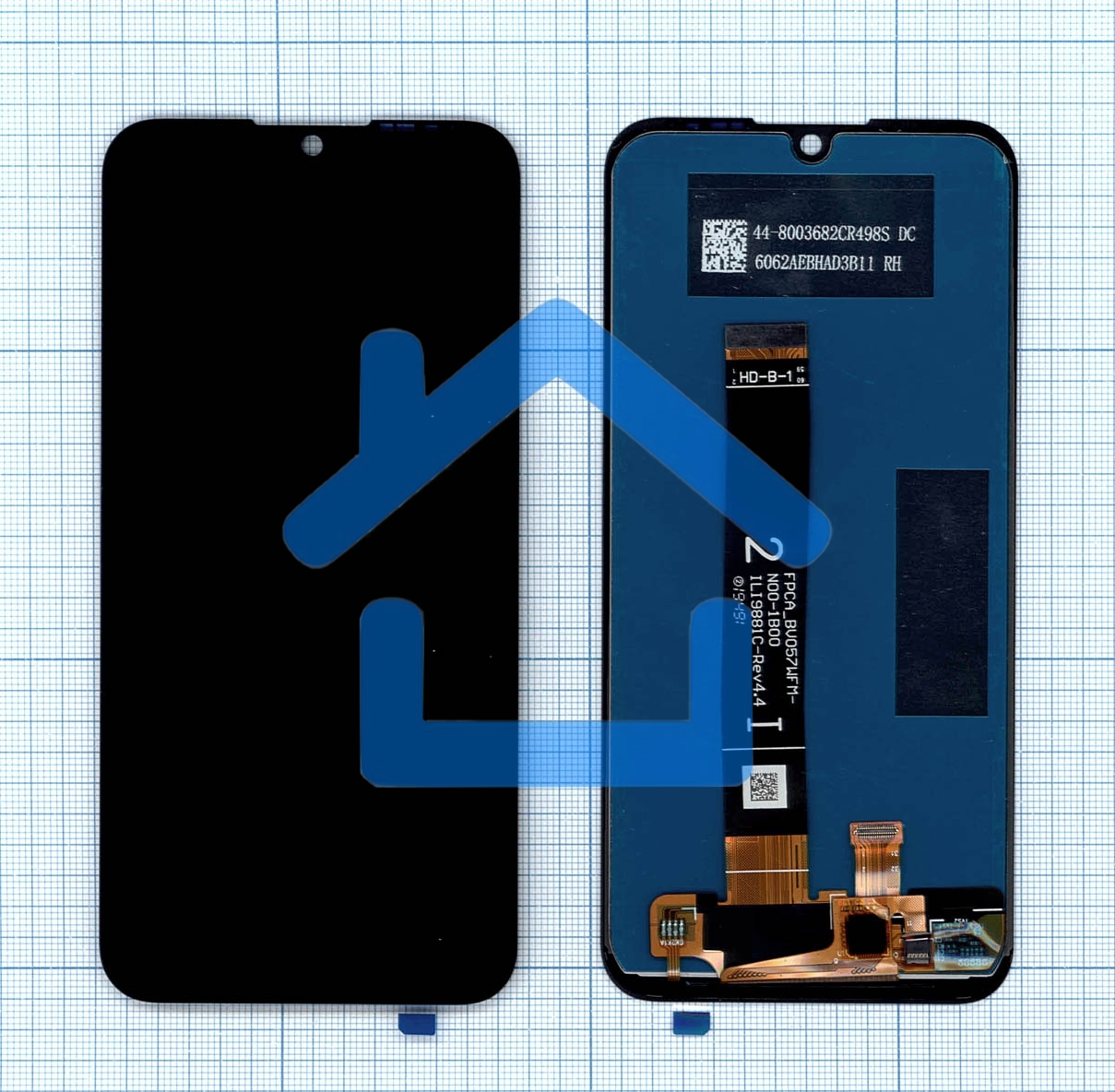 Дисплей для Huawei Y5 2019, Honor 8S, черный (ver 4.4)