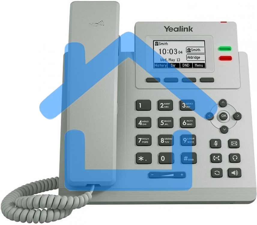 Телефон YEALINK SIP-T31P, светло-серый, 2 аккаунта, PoE, шт