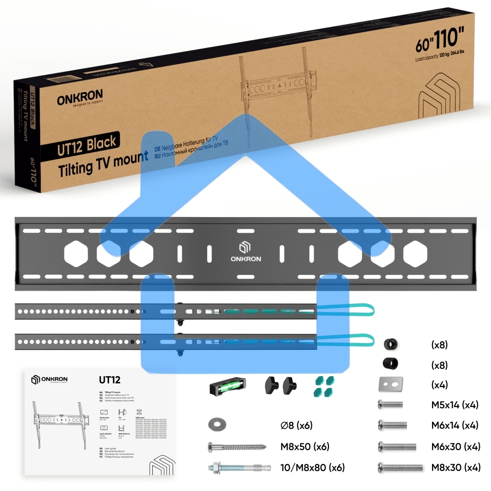 Кронштейн для телевизора ONKRON UT12 черный 60