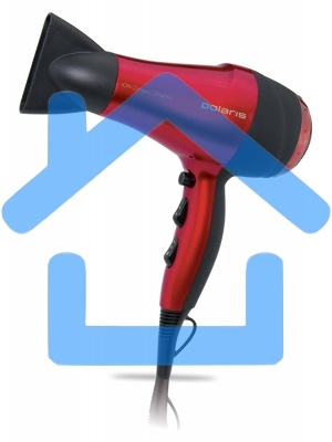 Фен Polaris PHD 2077i 2000Вт красный/черный