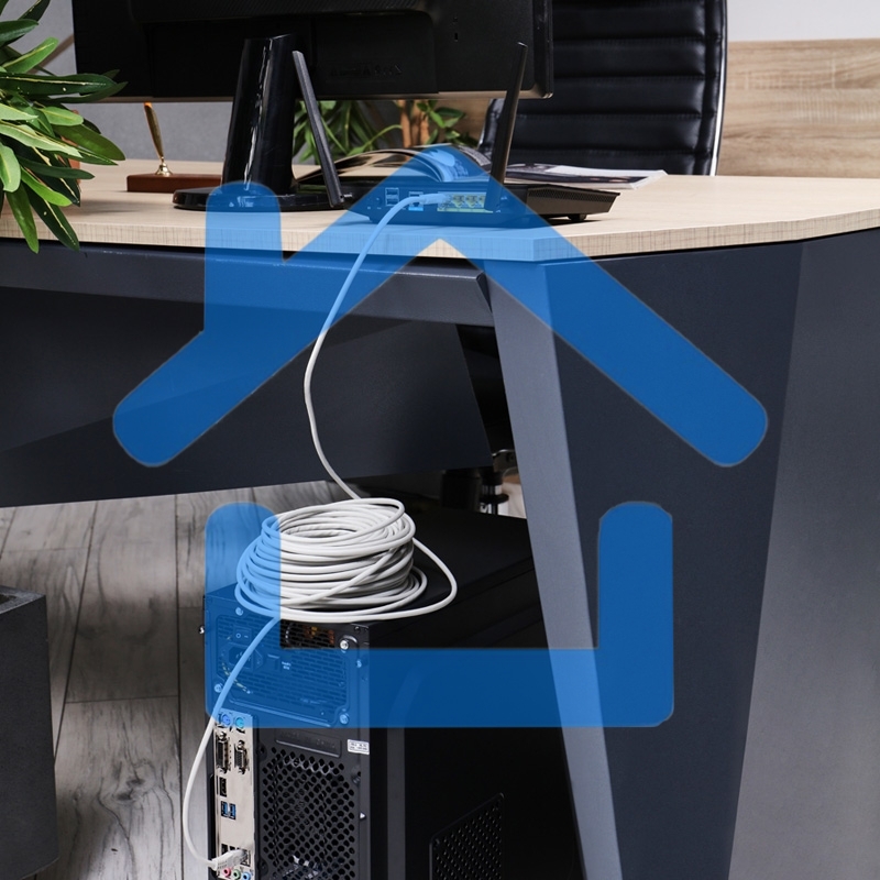 Пaтч-корд U/UTP Rexant, кат.5e, RJ45-RJ45, неэкранированный, PVC серый, 25м