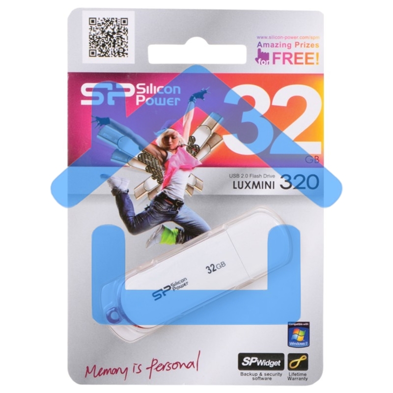 Флешка USB 32 Gb LuxMini 320 SP032 Gb,UF2320V1W USB 2.0 белый