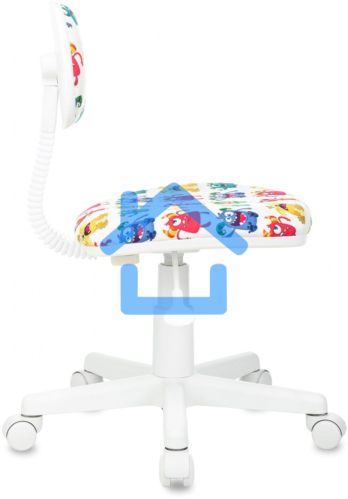 Кресло детское Бюрократ CH-W201NX белый монстры крестов. пластик пластик белый