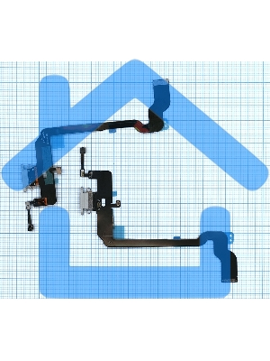 Шлейф разъема питания для iPhone XS белый