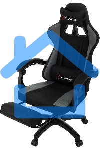 Кресло игровое Zombie Weaver черный/серый