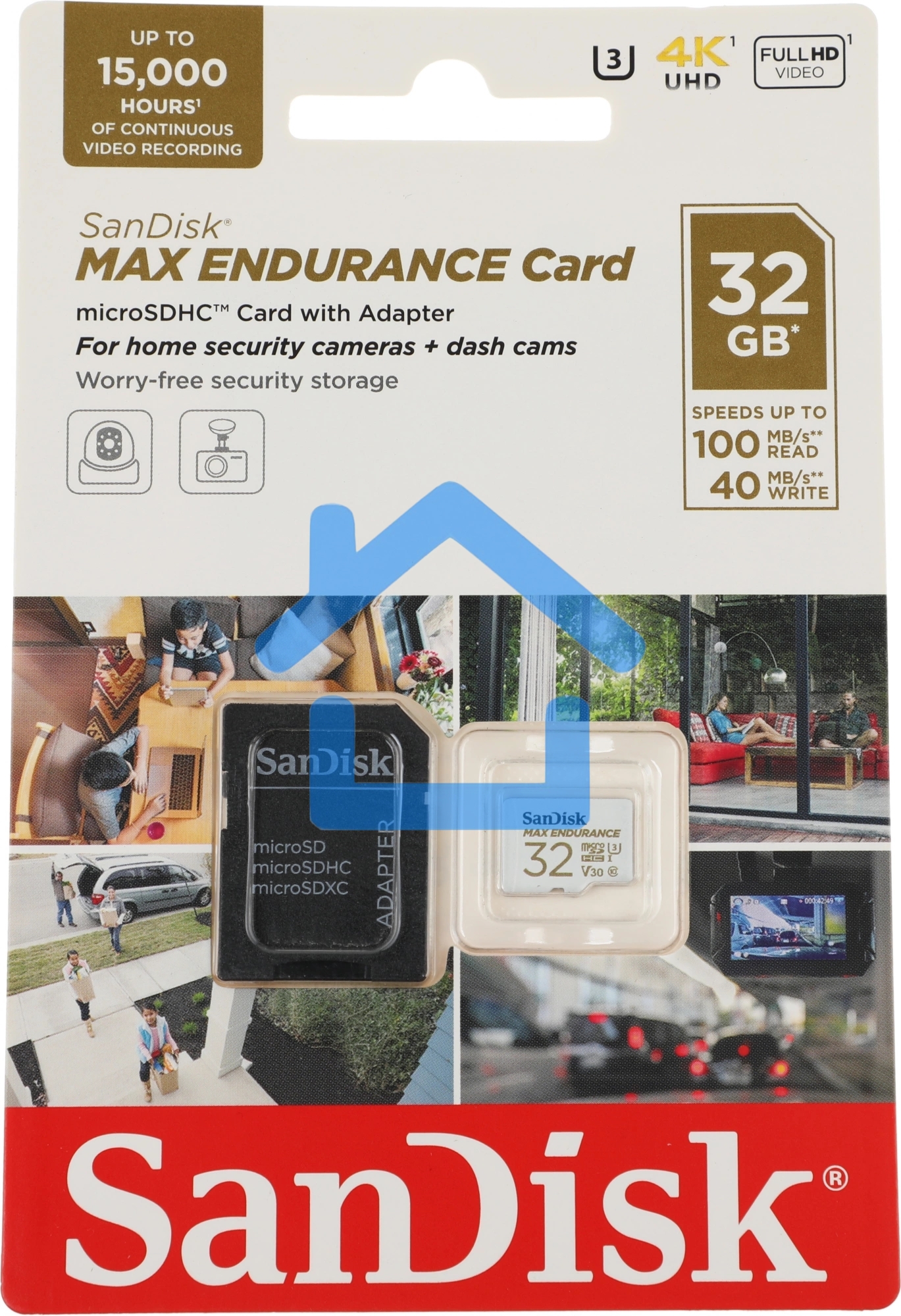 Карта памяти MICRO SDHC 32Gb UHS-3 SDSQQVR-032G-GN6IA SANDISK