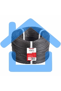 Провод ПГВА Rexant 1х0.50 мм², Cu, черный, бухта 500 м