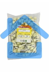 Наконечник штыревой втулочный изолированный F-18 мм 16 мм² (НШВи 16-18) слоновая кость Rexant