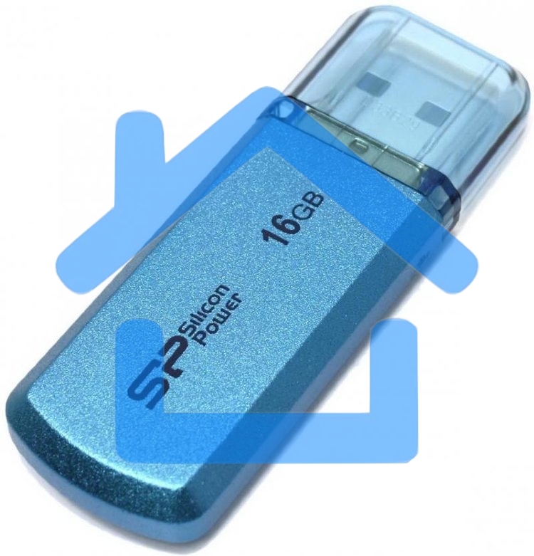 Флешка USB R/W 16Gb Helios 101 SP016Gb,UF2101V1B USB2.0 синий