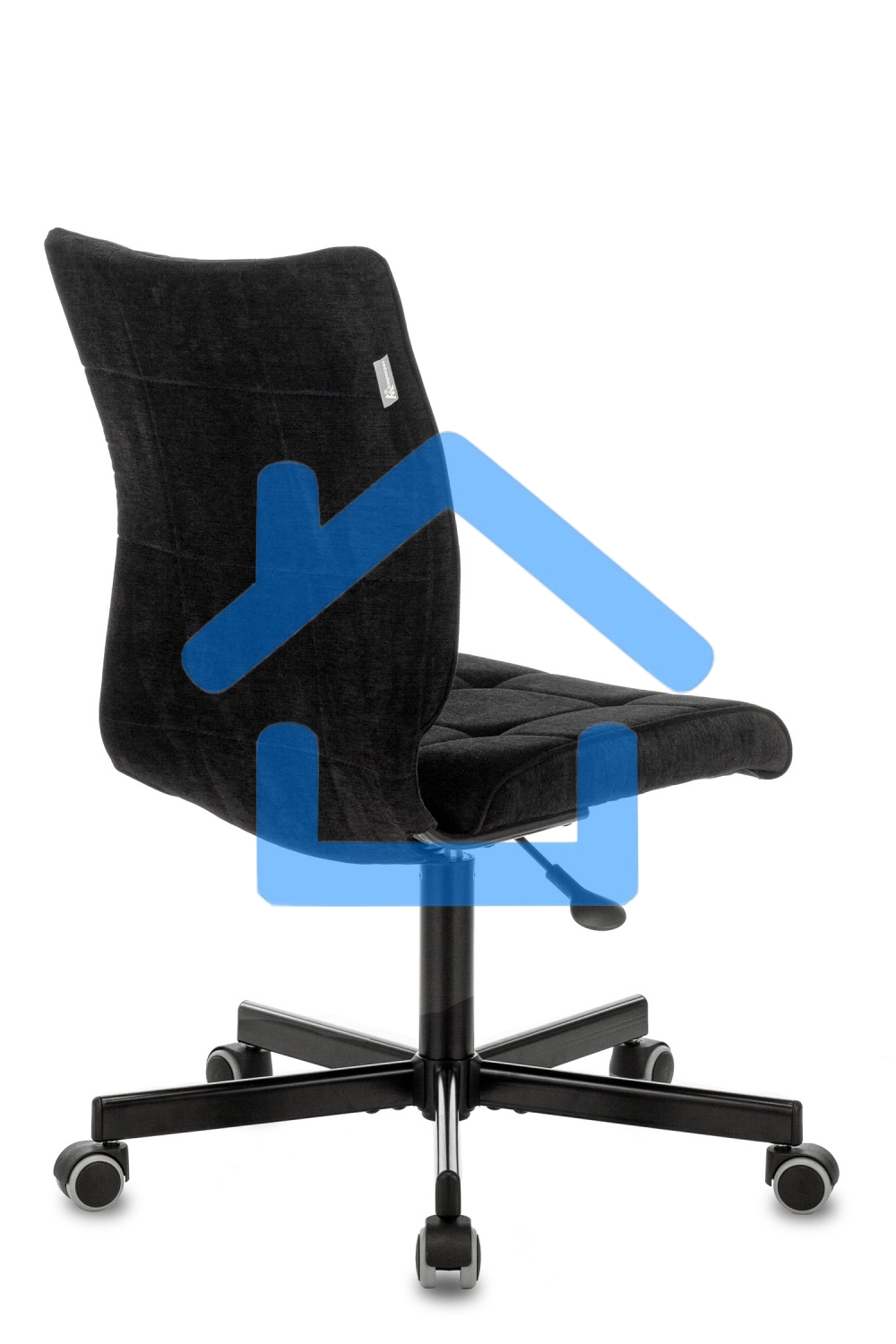 Кресло компьютерное Бюрократ CH-330M/LT-20 без подлокотников, черный, крестовина металл