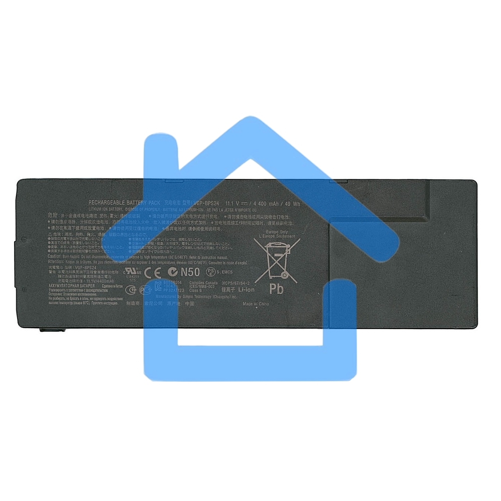 Аккумуляторная батарея для ноутбука Sony VPC-SA, VPC-SB, VPC-SE, VPC-SD, SV-S 4400mAh