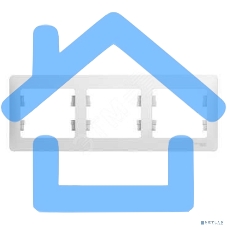 Рамка 3-м Glossa горизонт. бел. SchE GSL000103