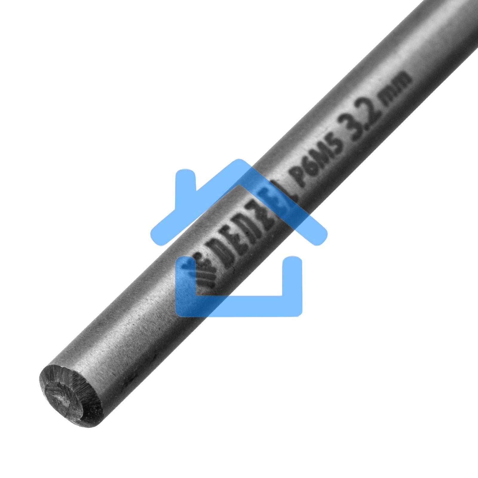 Сверло спиральное по металлу 3,2 x 65мм, Р6М5, Golden Tip, многогранная заточка, 2шт. Denzel