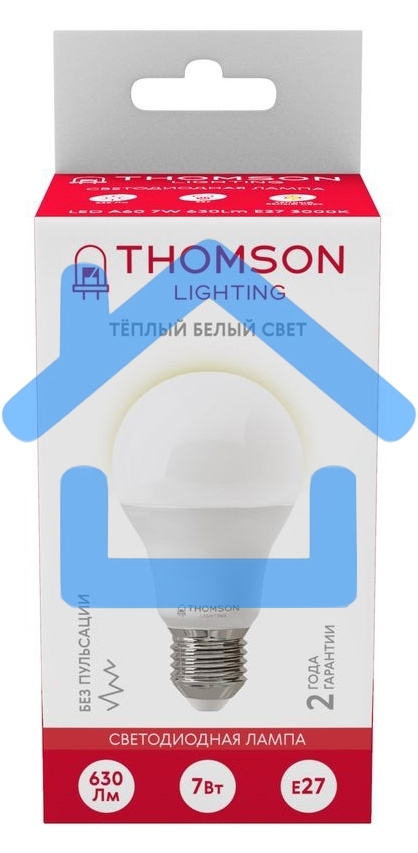 Лампа светодиодная Hiper THOMSON LED A60 7W 630Lm E27 3000K TH-B2001