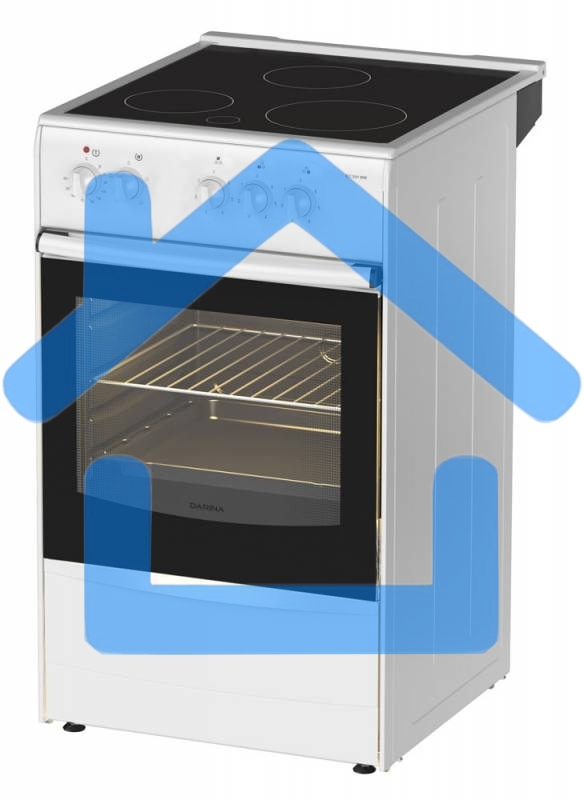 Плита электрическая Darina 1B EC 331 606 W белый/черный, конфорок 3 шт, духовка 50 л, 50 см x 85 см x 56 см