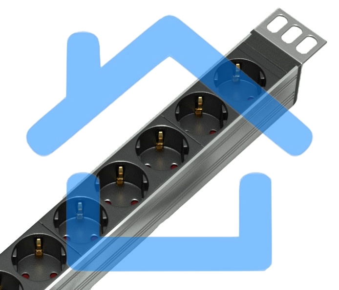 Блок распределения питания ЦМО R-16-10S-10C13-V-1420 верт.размещ. 10xSchuko 10xC13 базовые 16A без вилки