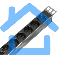 Блок распределения питания ЦМО R-16-10S-10C13-V-1420 верт.размещ. 10xSchuko 10xC13 базовые 16A без вилки