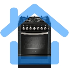 Плита комбинированная Gefest 6502-03 0029 черный, конфорок 4 газовых, духовка 55 л, 60 см x 85 см x 60 см