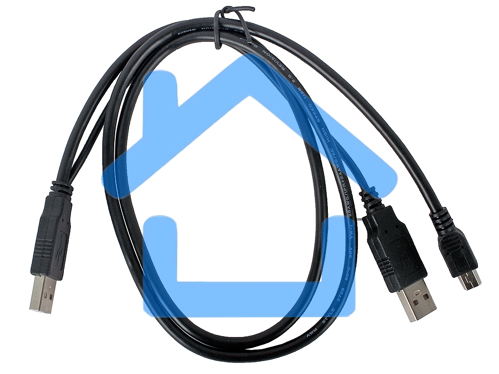 Кабель Gembird/Cablexpert CCP-USB22-AM5P-3 USB 2.0 Pro Кабель, 2xAM/miniBM 5P, 0.9м, экран, черный