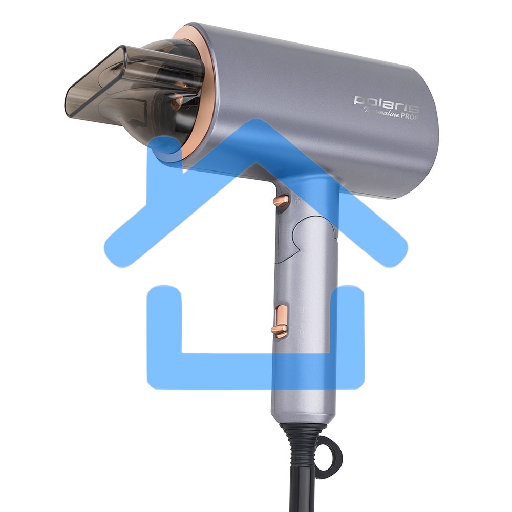 Фен Polaris PHD2090ACi Tourmaline PROF графит/розовое золото Фен 2000Вт