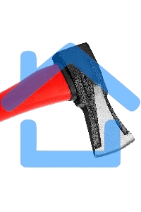 Топор-колун Matrix с клиновидным полотном 2000 г, фибергласовое обрезиненное топорище 880 мм