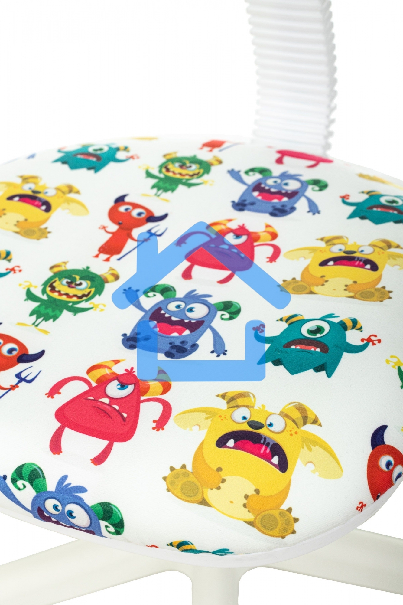 Кресло детское Бюрократ CH-W201NX белый монстры крестов. пластик пластик белый