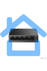 Настольный коммутатор TP-Link LS105LP с 5 портами 10/100 Мбит/с (4 порта PoE)