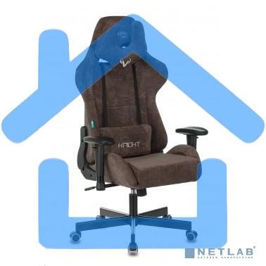 Кресло игровое Бюрократ VIKING KNIGHT LT10 FABRIC коричневый крестовина металл/пластик