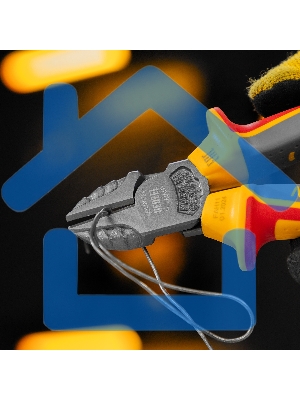 Бокорезы Denzel диэлектрические рукоятки, до 1000 В, трехкомпонентные рукоятки, 180 мм