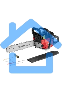 Пила цепная бензиновая MS-4516, шина 40 см, 45см3, 2,5 л.с., шаг 0,325, паз 1,5 мм, 64 зв MTX