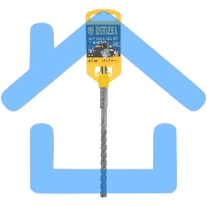 Бур по бетону Denzel цельная крестовая пластина, 8x165 мм, SDS PLUS