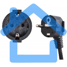 Сетевой удлинитель Buro BU-PS1.10/B 10м (1 розетка) черный (пакет ПЭ)