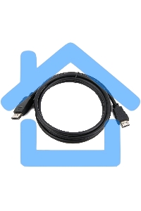 Кабель DisplayPort-HDMI Gembird/Cablexpert 1м, 20M/19M, черный, экран, пакет(CC-DP-HDMI-1M)