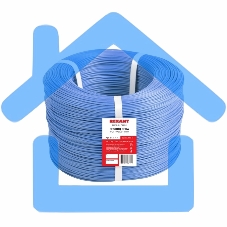 Провод ПГВА Rexant 1х0.50 мм², Cu, синий, бухта 500 м