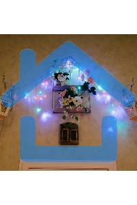 Гирлянда Neon-night Айсикл (бахрома) светодиодный, 1,8 х 0,5 м, прозрачный провод, 230 В, диоды RGB