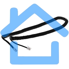 Кабель Rexant (18-2023) Шнур витой трубочный 2М телефонный черный