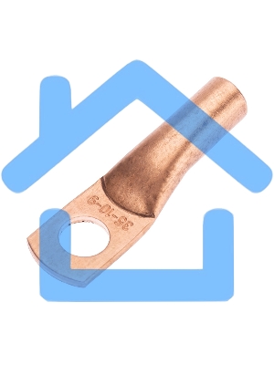 Наконечник медный ТМ 35-10-9 (35мм² - Ø10мм) (в упак. 5 шт.) Rexant