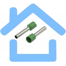 Наконечник штыревой втулочный изолированный F-18 мм 6 мм² (НШВи 6.0-18) зеленый Rexant