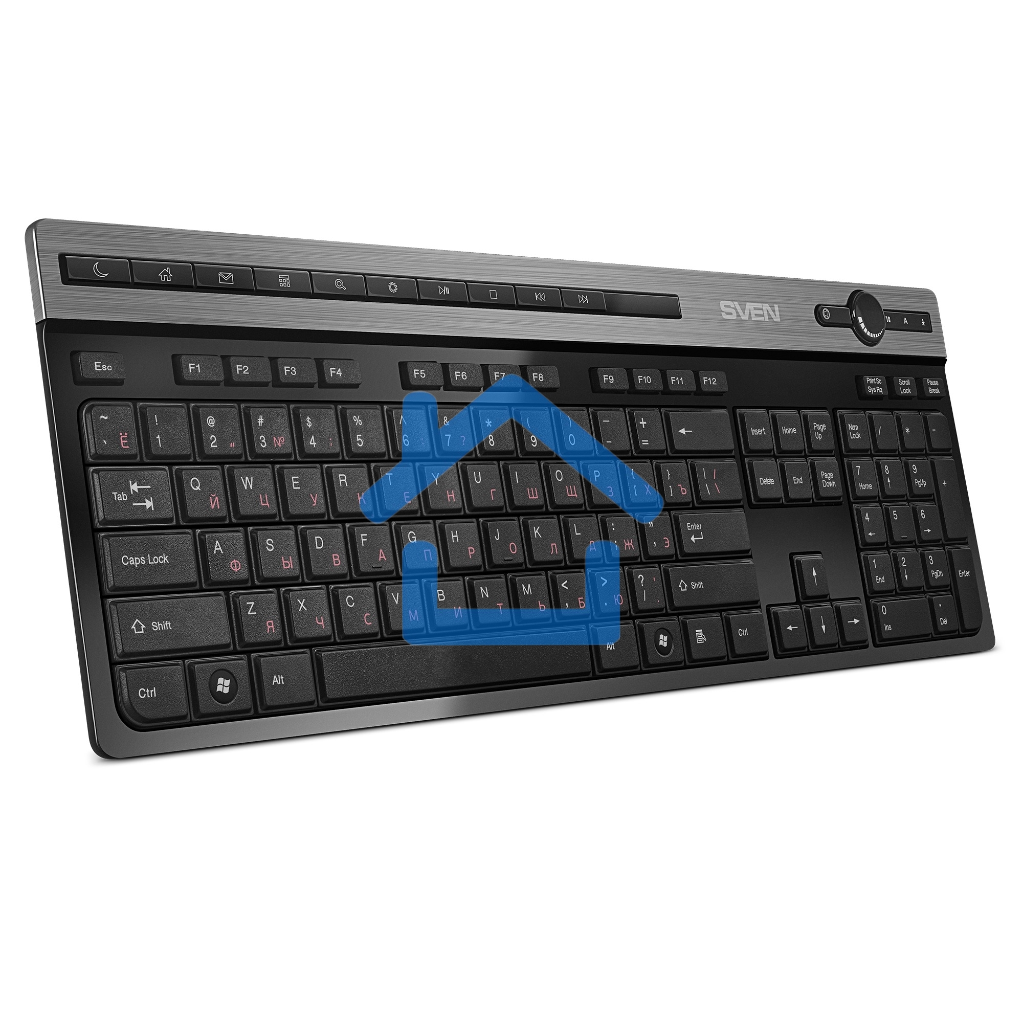 Клавиатура SVEN KB-E5500W беспроводная USB черный