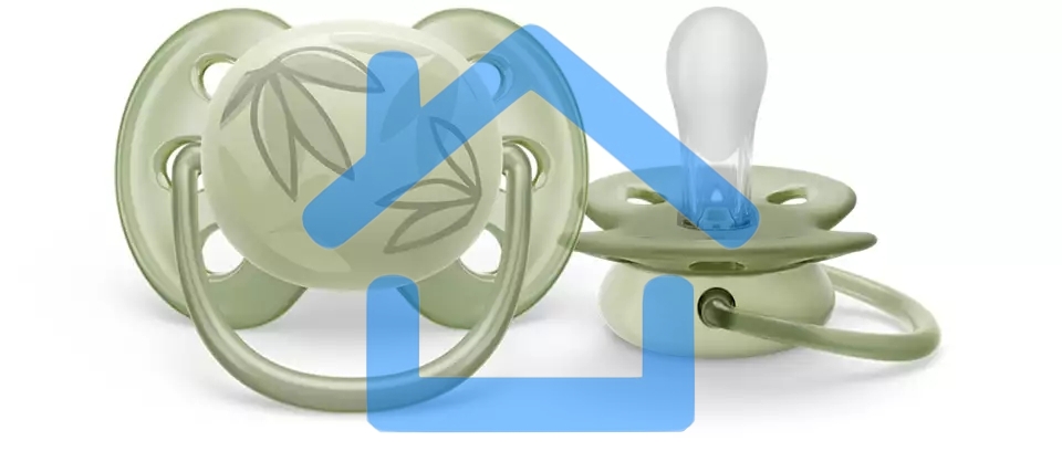 Пустышка Philips Avent ultra soft, листочки, 0-6 мес., 1 шт.