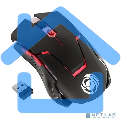 Мышь беспроводная Dialog Gan-Kata MRGK-12U черный, 1600 dpi, радиоканал, USB, кнопки - 6