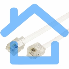 Телефонный шнур, удлинитель RJ-11(6P-4C), длина 7 метров, белый Rexant