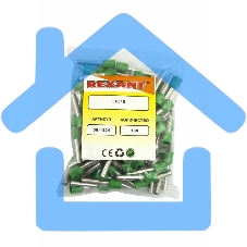 Наконечник штыревой втулочный изолированный F-18 мм 6 мм² (НШВи 6.0-18) зеленый Rexant