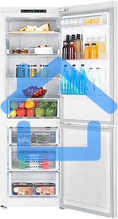 Холодильник Samsung RB30A30N0WW/WT белый двухкамерный инвертер 213/98 л морозилка снизу