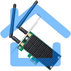 Адаптер TP-LINK ARCHER T4E AC1200 Двухдиапазонный Wi-Fi адаптер PCI Express