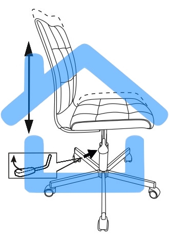 Кресло компьютерное Бюрократ CH-330M/LT-20 без подлокотников, черный, крестовина металл