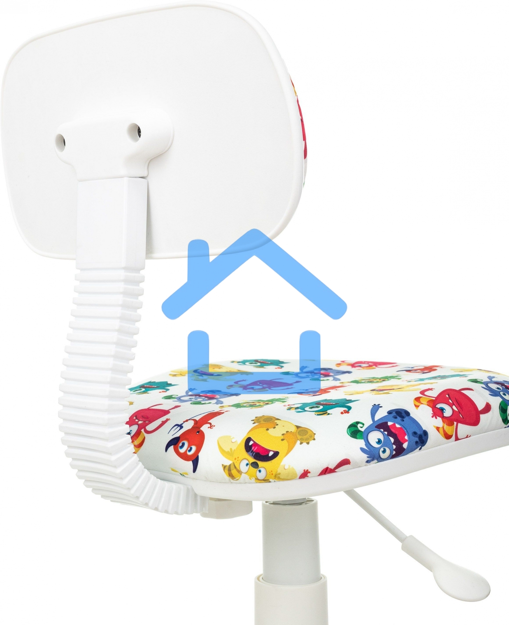 Кресло детское Бюрократ CH-W201NX белый монстры крестов. пластик пластик белый