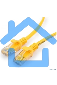 Патч-корд UTP Cablexpert PP12-15M/Y кат.5e, 15м, литой, многожильный (желтый)